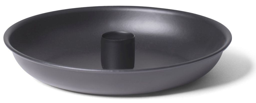 Novaliv Stabkerzenhalter für Tafelkerzen Kerzenpick SCHWAR candle holder 15cm Metall rund Kerzenhalter Adventskranz scandic chic Weihnachtsdekorat...