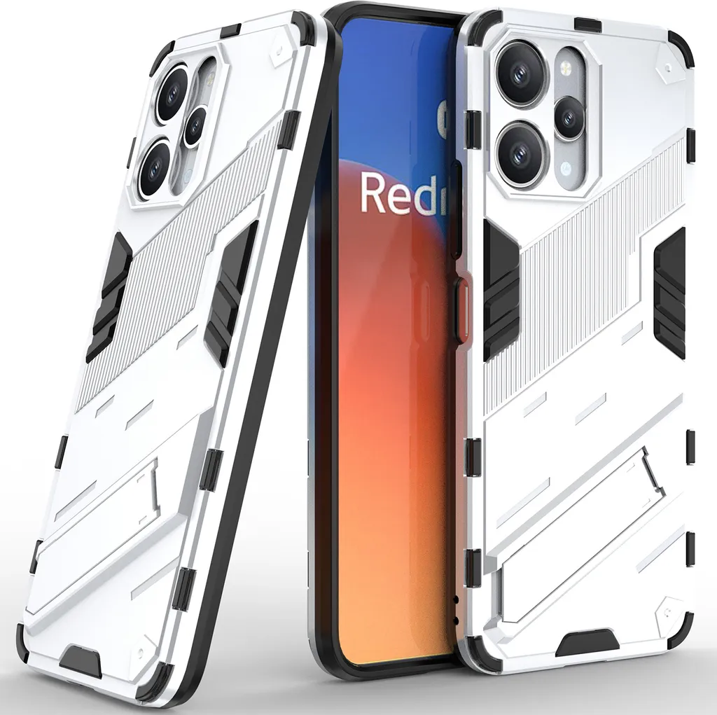 Custodia YukeTop Per Xiaomi 12, Cover Sottile Con Anello Portatil, Resistente Alle Cadute, Antiscivolo, Rossa