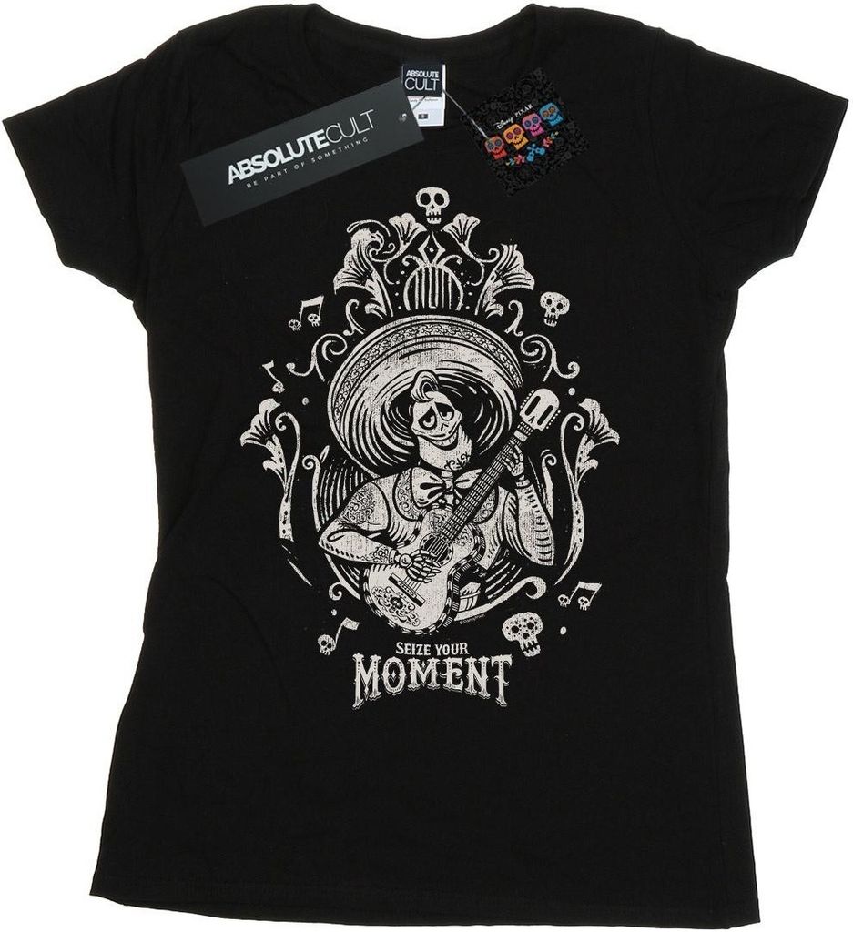 Disney - "Coco Seize Your Moment" T-Shirt für Damen BI14433 (M) (Schwarz)