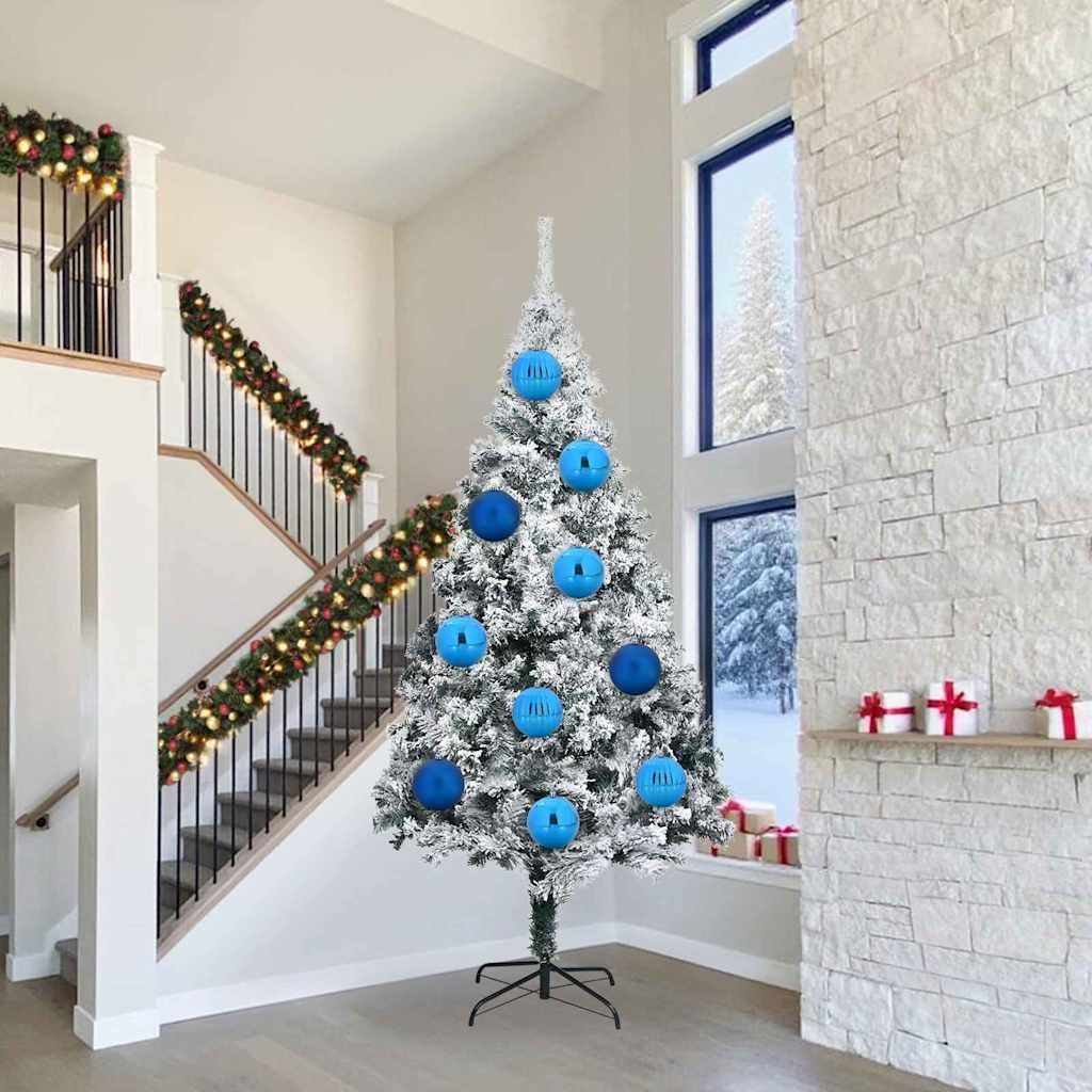 "Spring Sale"Weihnachtskugeln Set XXL 3er set - Deko Garten/Haus - einfach aufzubauen - Blau Kunststoff DE256153 - Christbaumschmuck