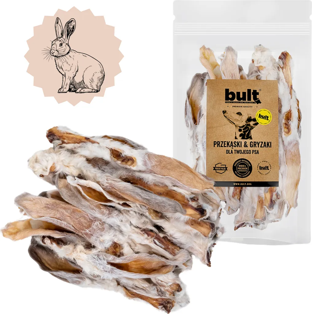 Oreilles de lapin pour chien favorisant la digestion - Mastication saine