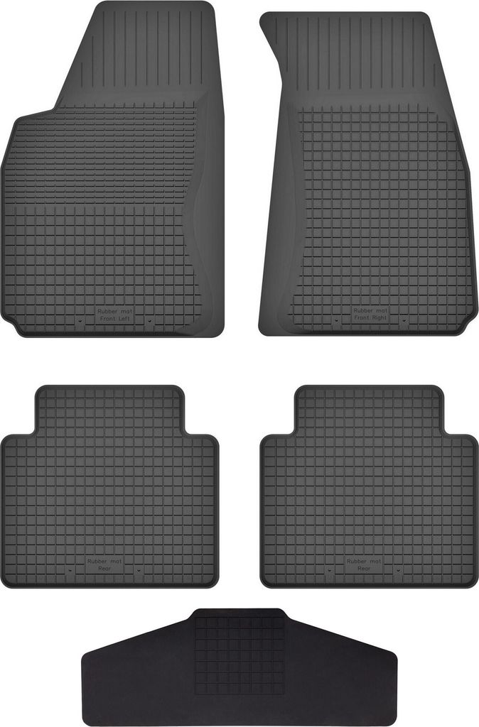Gummi Fußmatten Set Für: Tesla S I (2012-2016) Gummimatten Schwarz