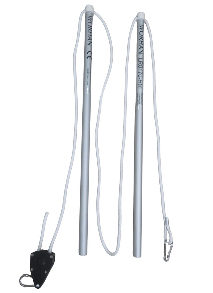 WORHAN Handlauf für Gangway Yacht Segelboot Bootsgangway Aluminium Aluminiumstangen 80cm Lang G10