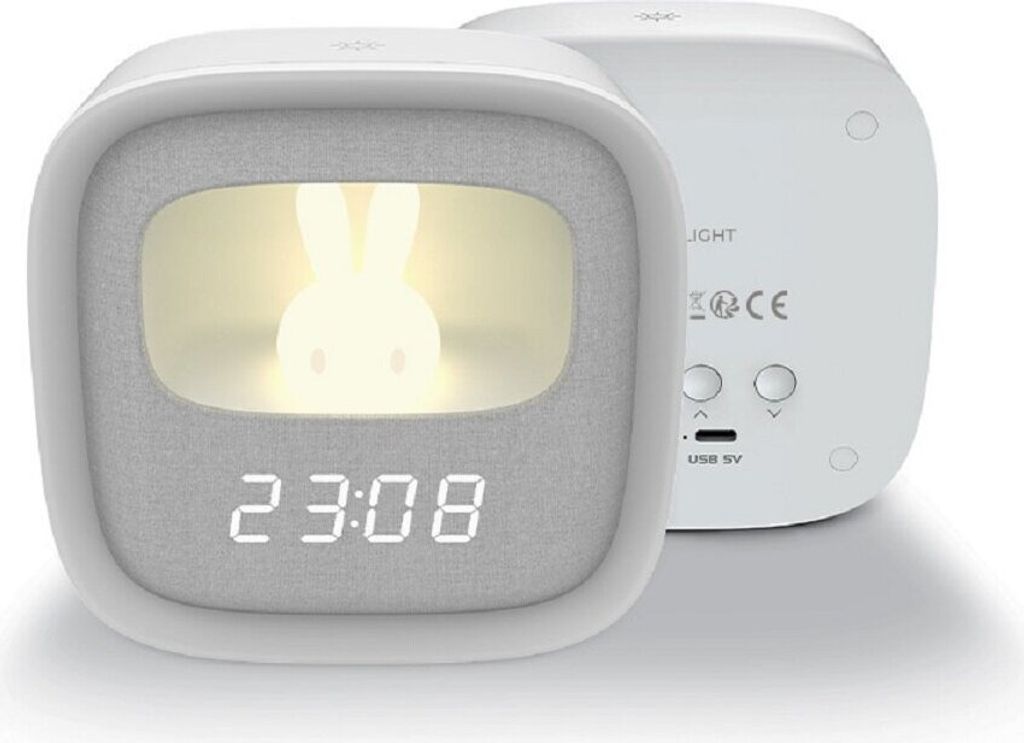 Forever Light Réveil d'alarme en forme de lapin avec Image du produit 