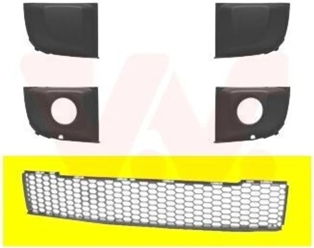 VAN Wezel | Griglia di ventilazione, paraurti ** Equipart ** (1604590) adatto per Fiat, Abarth