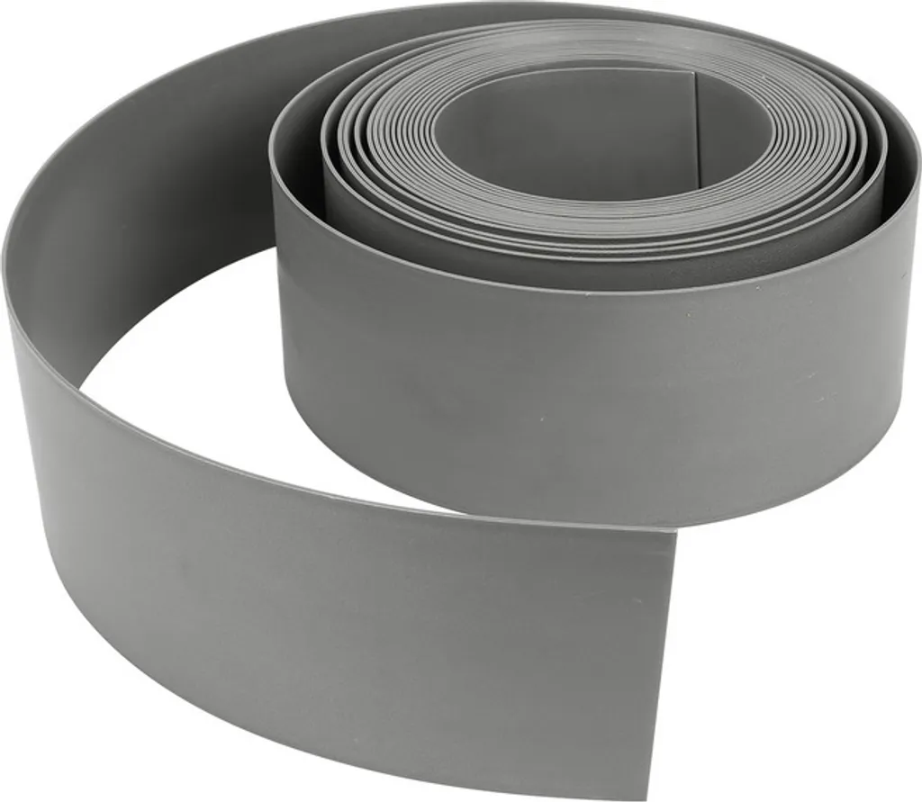 Bordure de Tonte Flexible 25m en PE Gris Haute Résistance 10cm