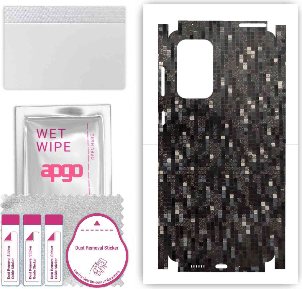apgo Rückseite + Seiten Schutzfolie, Skin, kompatibel mit Samsung Galaxy A73, Hinten Displayschutzfolie aus Vinylfolie, kratzfest, einfache Montag...