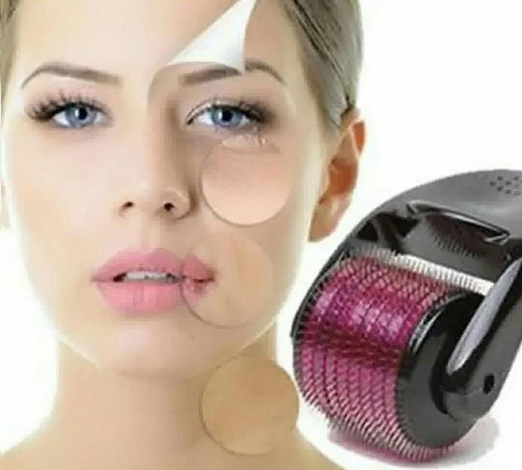 Derma Roller für Gesicht 0,5 mm mit 540 Nadeln, Microneedling Roller gegen Falten und Aknenarben - RollerStar