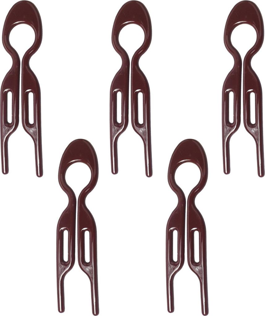 INF 5 Stück U-förmiger Haarkamm, französische Haarnadeln für Damen Dunkler Kaffee