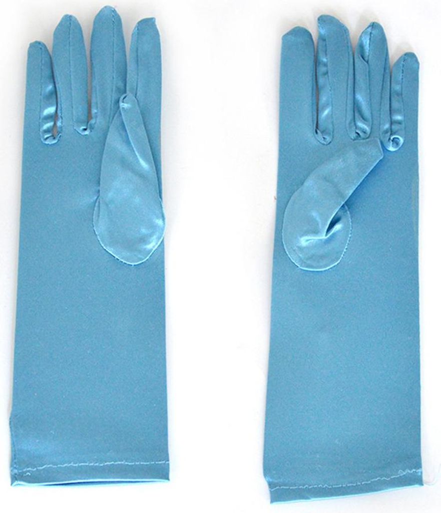Kleine Mädchen-Prinzessin-Handschuhe aus Satinstoff als Anziehzubehör