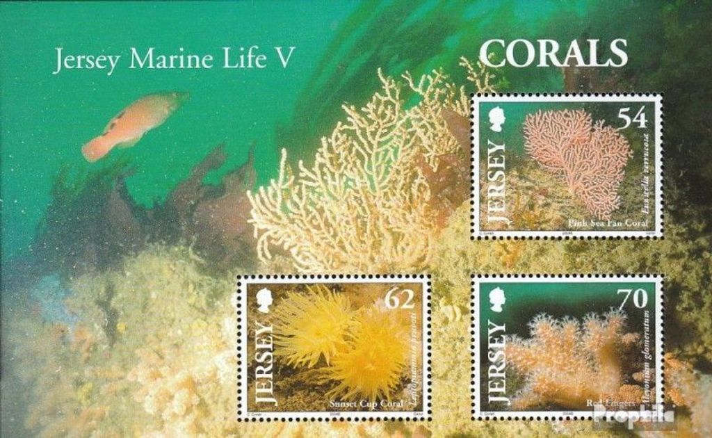Briefmarken GB - Jersey 2004 Mi Block46 (kompl.Ausg.) postfrisch Korallen