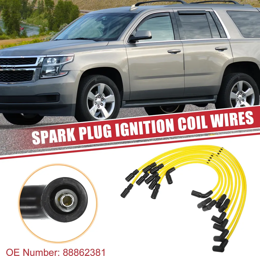 Câbles de Bougies Allumage 8mm pour GMC C2500 C3500 V8 5.0L 5.7L - 9 Pcs