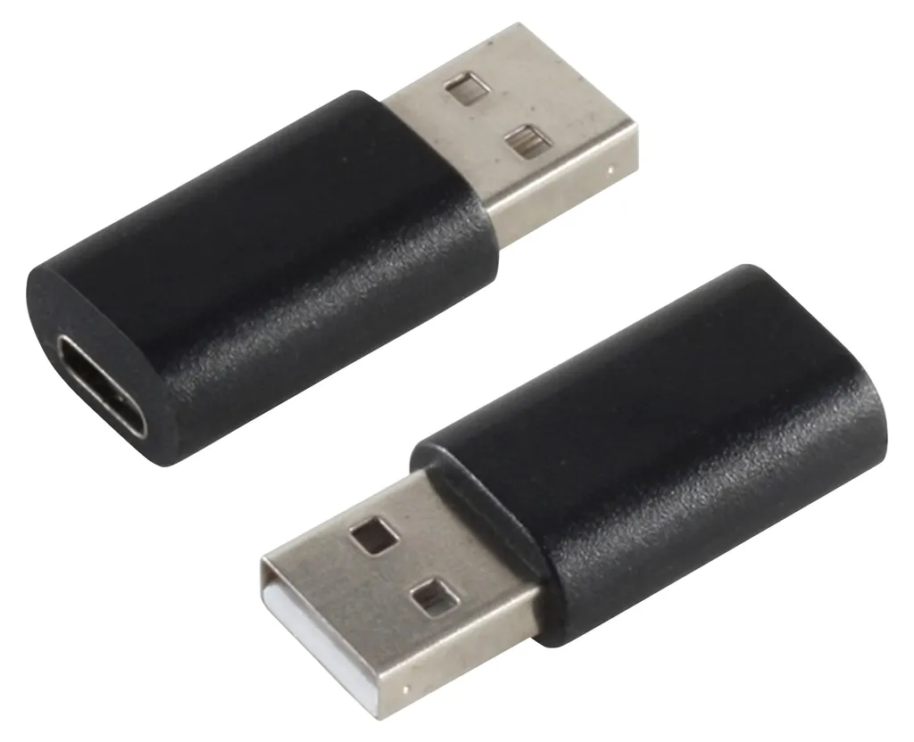 Adattatore USB C Femmina a USB A Maschio S-IMPULS - Nero 2.0