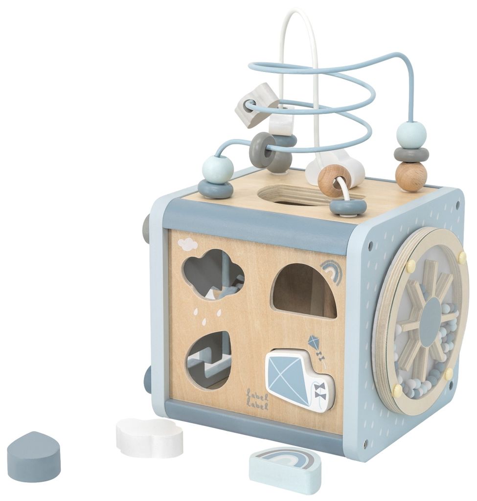 Label Label Activity Cube - Blue, 1 Jahr(e), Holz, Blau Produktbild 