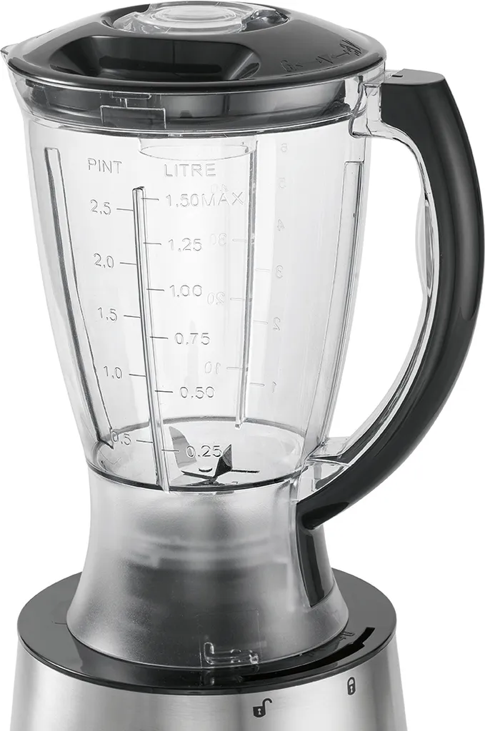 Clatronic KM 3646 Robot de cuisine en acier inoxydable avec accessoires