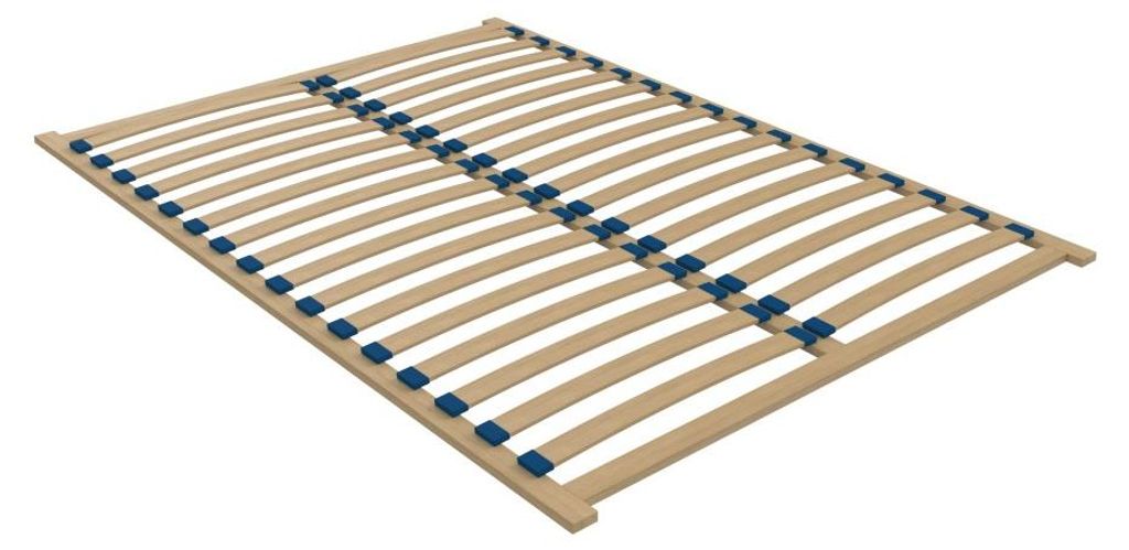 Sommier à poser 140x200 – 16 lattes – Structure bois – Sommier double confortable Lattenrost zum Auflegen 140x200 – 16 Latten – Holzstru...