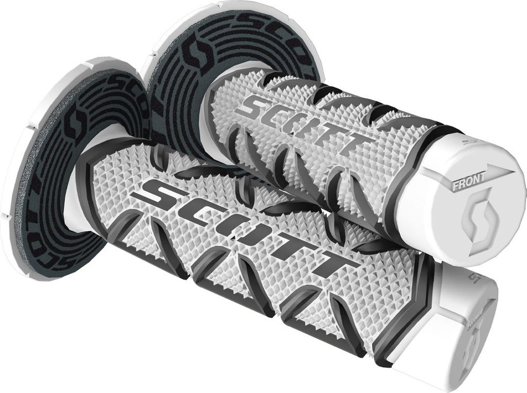 Scott Motocross Griffe Diamond , Schwarz weiß