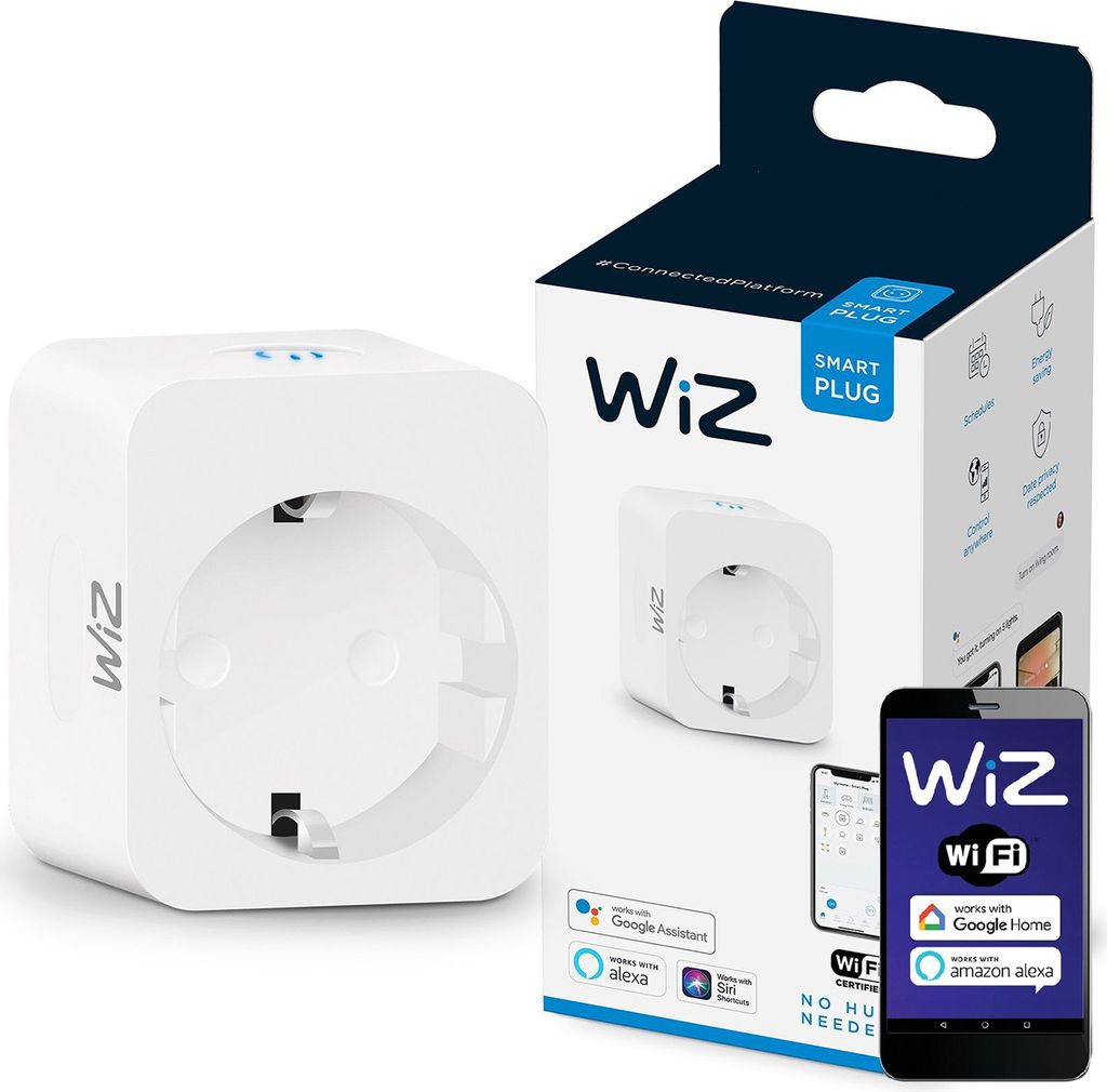 WiZ Wtyczka Smart, Wewnętrzna, Biały, Dom, Plastik, IP20, I Zdjęcie produktu 