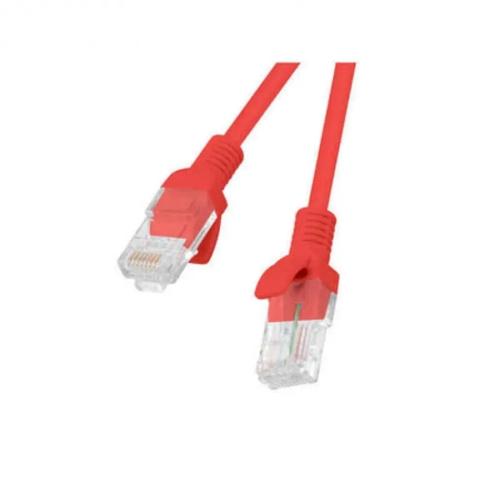 Cavo LAN 3m Rosso Cat.5e UTP Lanberg - Ideale per Switch e Router