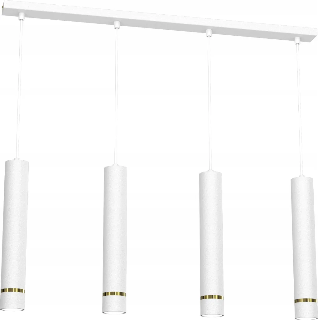 Suspension design Iceculls Gold Strip - Lustre tubulaire doré luxe