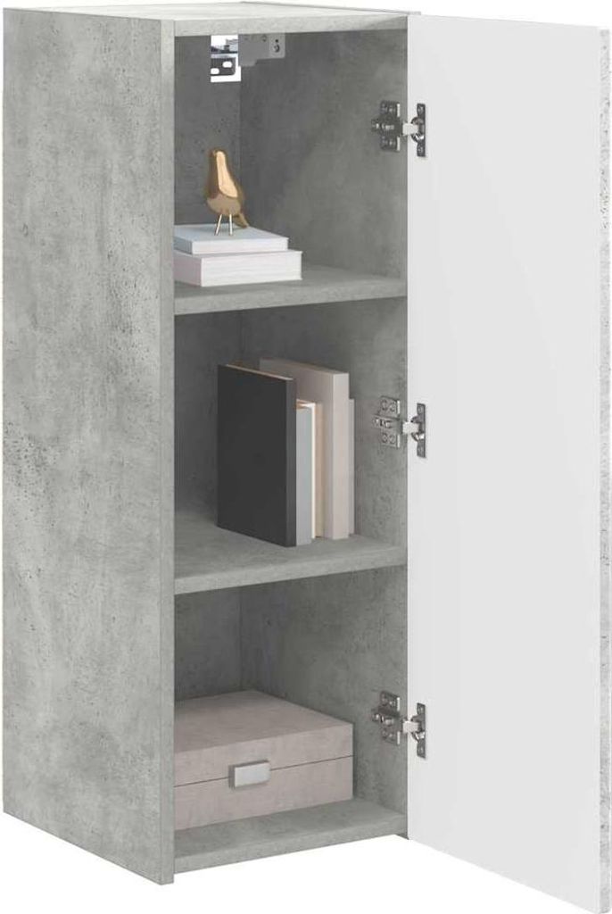 Stabli TV-Wandschrank Wandmontiert Beton 30 x 31 x 80cm Holzwerkstoff - DE781170 - TV-Schränke