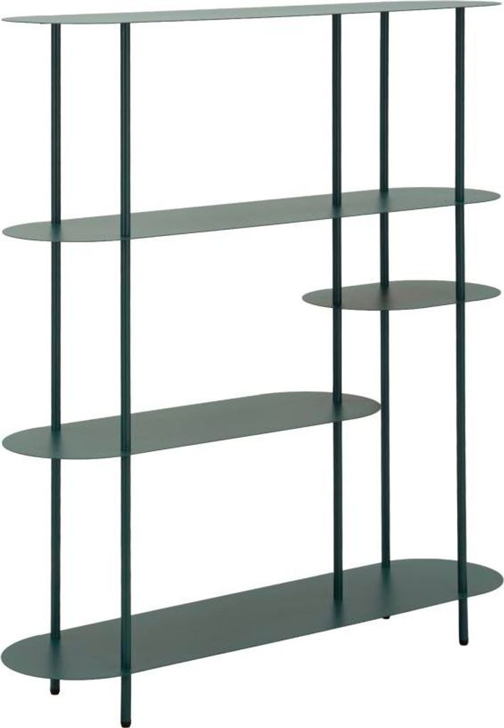 Bücherregal Saturno Ottanio – Metallgestell, modernes und ausgewogenes Design, 118 x 31 x 139 cm – Zeitgenössisches Möbelstück