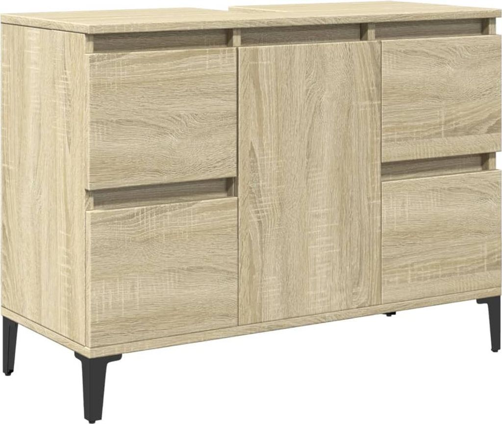 vidaXL Umyvadlová skříňka Sonoma Oak 80x33x60 cm Dřevěný Obrázek produktu 