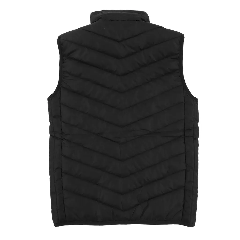 17 Area Gilet riscaldamento elettrico intelligente temperatura costante 4 Interruttore 3 Gear Smart riscaldato Vest (nero M) - 7