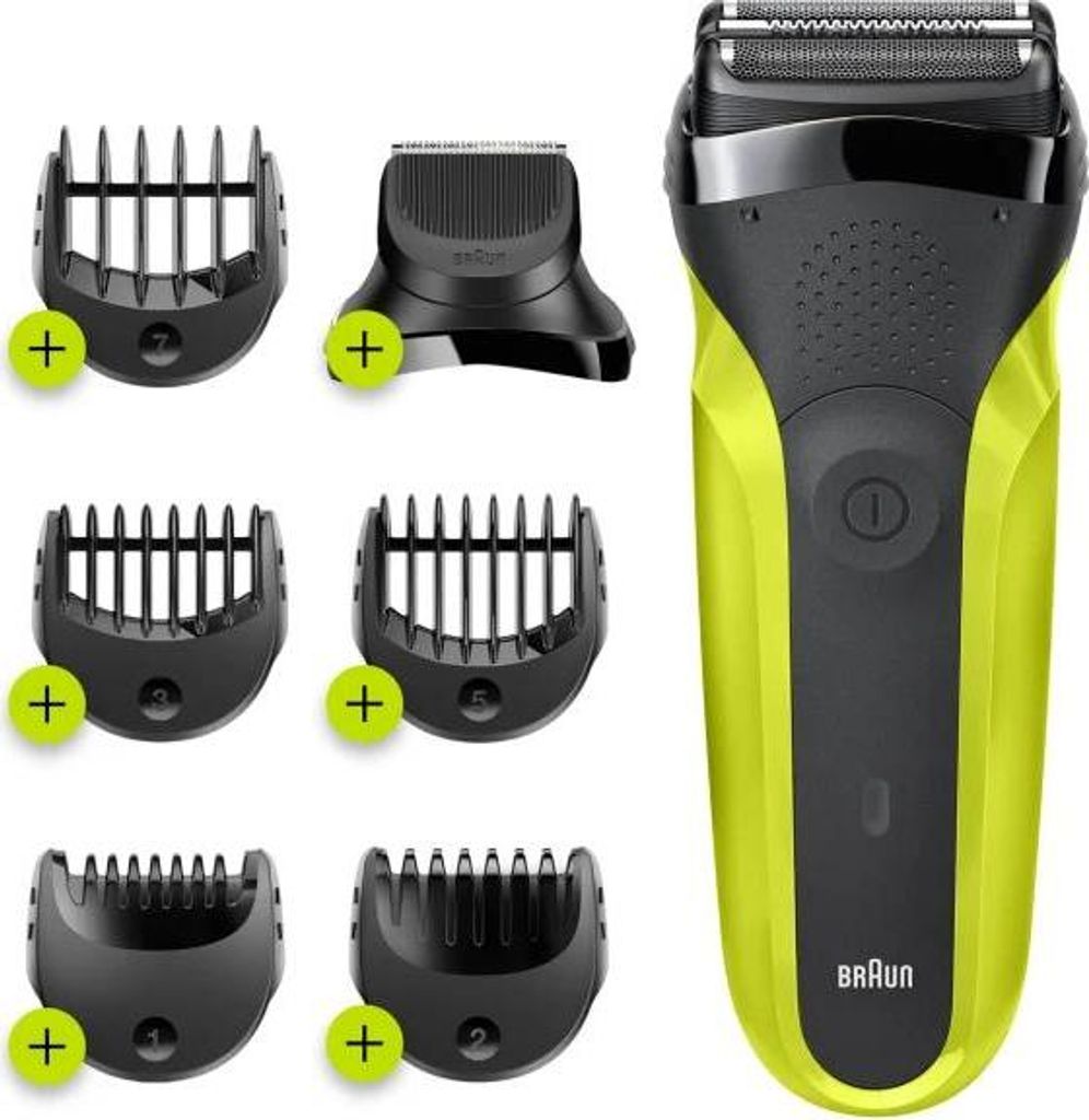 Braun Series 3 81702941, Folienschaber, Schwarz, Tasten, Produktbild 