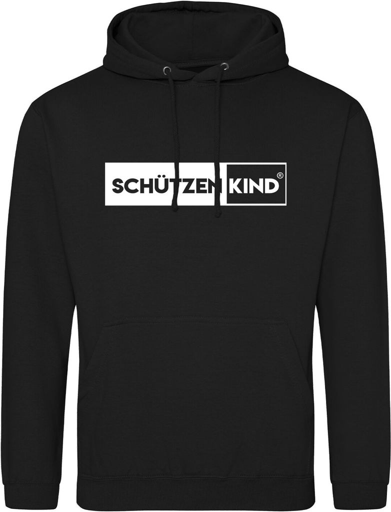 Huuraa Uni Hoodie Schützenkind Modern XXL Deep Black Vegan Sweatshirt Geschenkidee