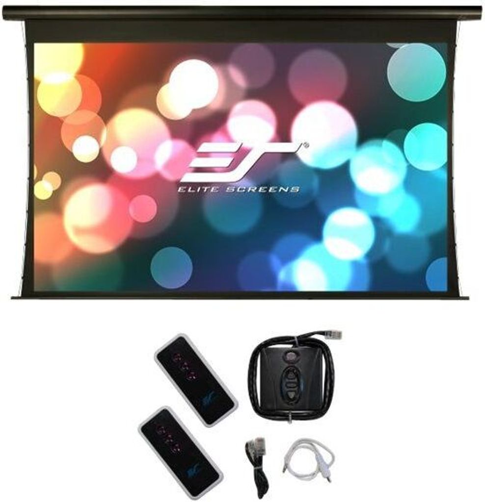 Elite Screens Motor 16:9 332*187cm Saker Tension schwarz