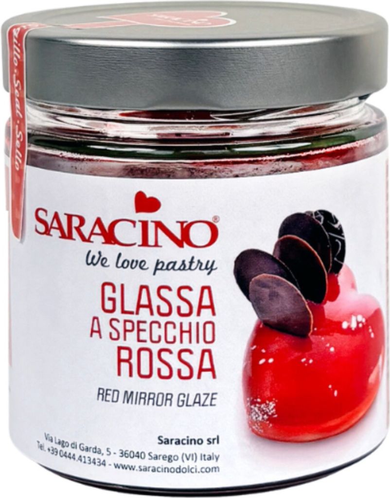 Červená zrcadlová glazura 350g - Saracino Obrázek produktu 
