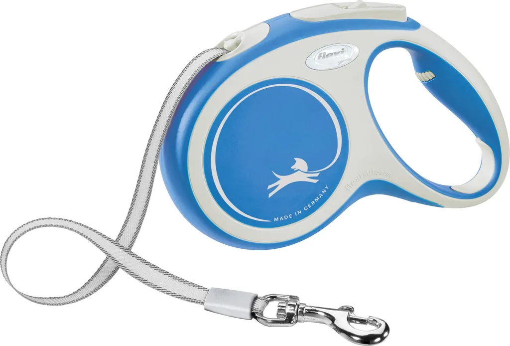 flexi COMFORT 5m Tape Blu | Guinzaglio Avvolgibile Alta Resistenza