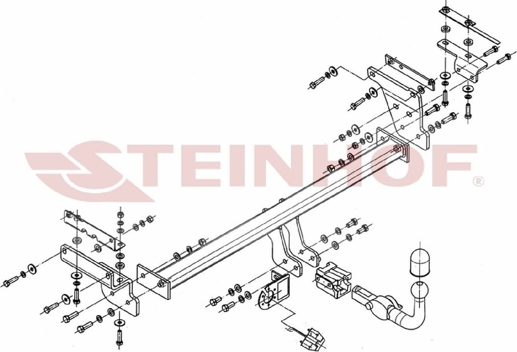 Z547333 Anhängerkupplung passend für NISSAN Qashqai 2007-01/2014 abnehmbar