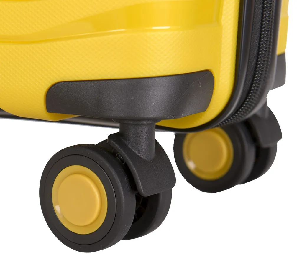 Valise Stratic Bright+ Trolley Expensible Jaune Gold 56cm Rigide - 7
