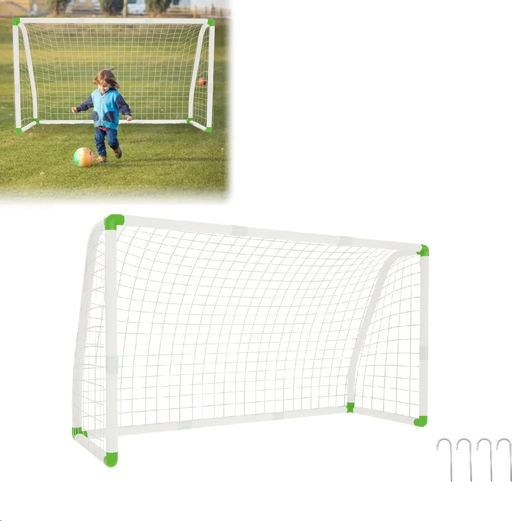 Cage de foot extérieure YARDIN 180x120cm en acier pour enfants et adultes