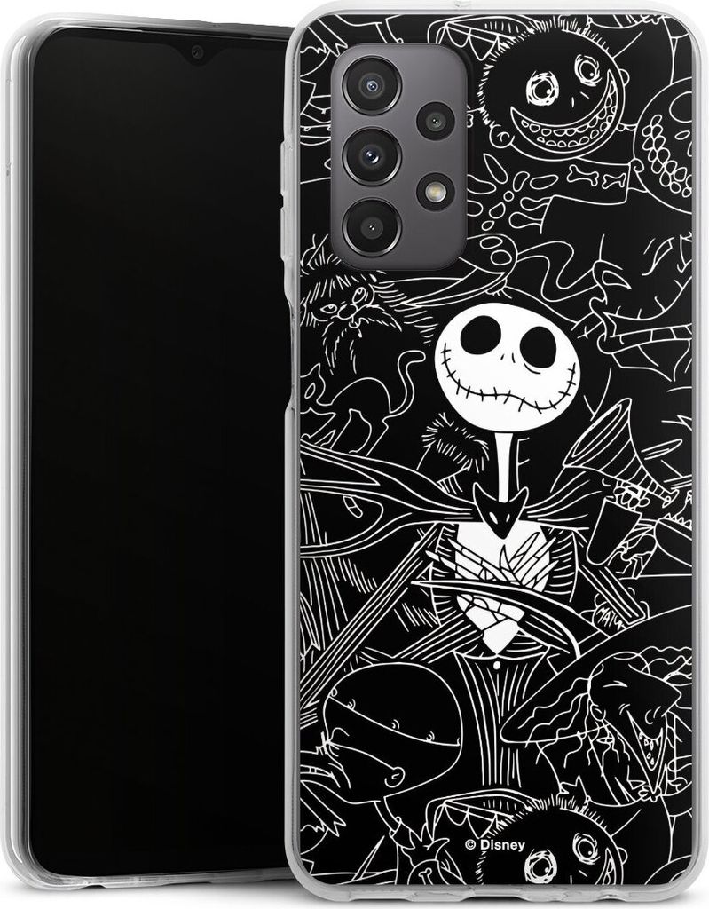 DeinDesign Handyhülle für Samsung Galaxy A23 5G Silikon Hülle Case Smartphone Schutzhülle Disney Halloween Nightmare Before Christmas
