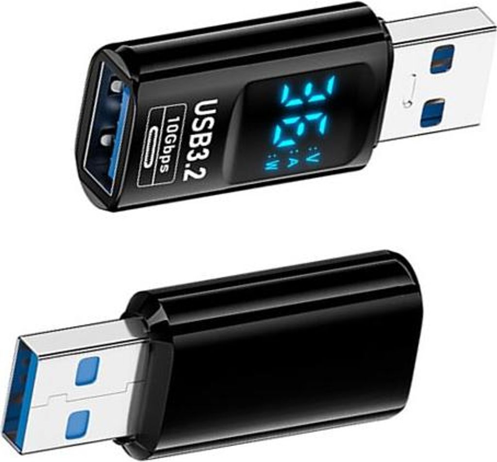 INF Adaptateur USB mâle vers USB femelle avec affichage Image du produit 