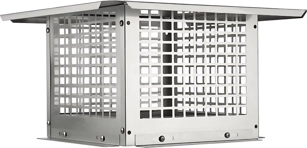 Hotte de cheminée en acier inoxydable 16x416x250mm anti-pluie durable
