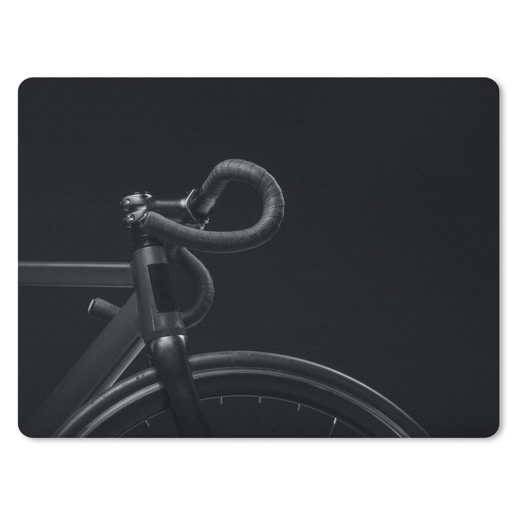 MuchoWow® Mauspad Mousepad Fahrrad - Lenker - Schwarz - Produktbild 