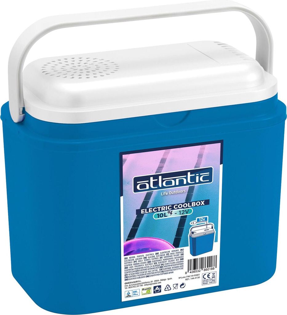 Pojemnik chłodzący Atlantic - 10L 12V - Niebieski Zdjęcie produktu 