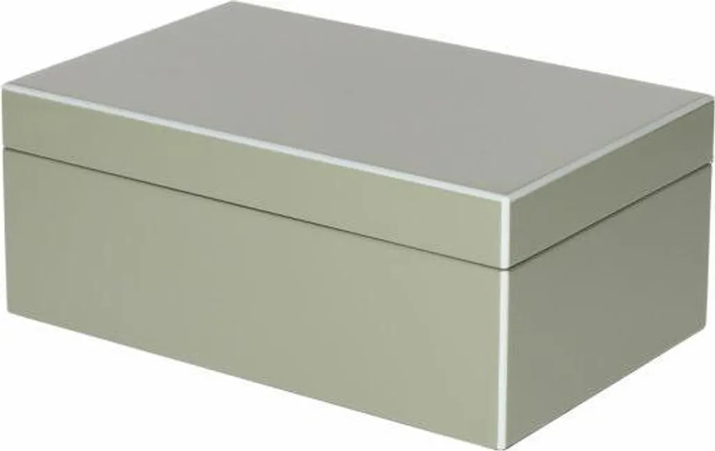 Boîte à bijoux en flanelle et MDF Tang S - Rangement bijoux luxe 22 cm