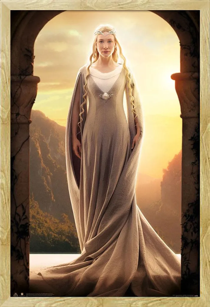 Regalo Lo Hobbit Poster Galadriel in Cornice Shinsuke Faggio 91x61cm