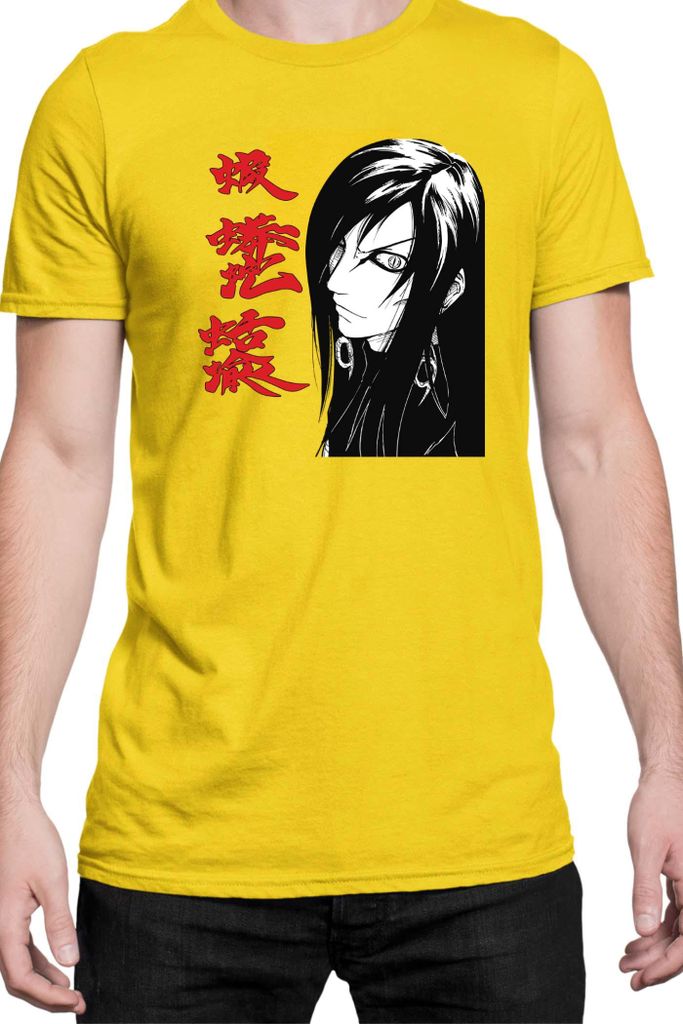 Herren T-Shirt Naruto Orochimaru 01, Man XL / Gelb