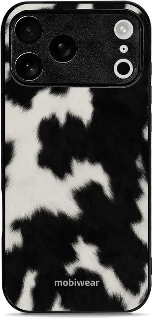 Handyhülle für iPhone 17 Pro Max, Mobiwear Glossy Case, Kuhfell-Optik