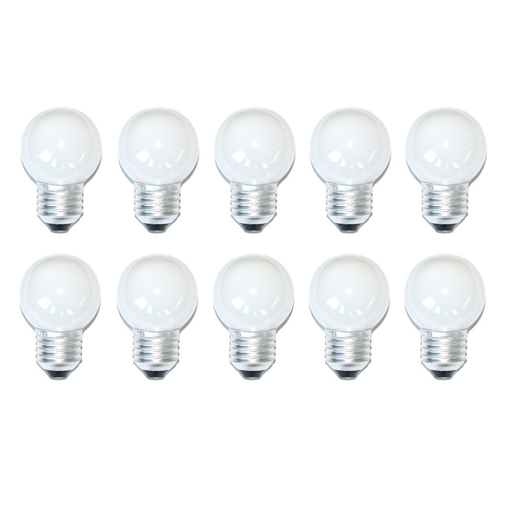 10 x Glühbirne Glühlampe Tropfen 40W 40 Watt E27 Opal Weiss Produktbild 
