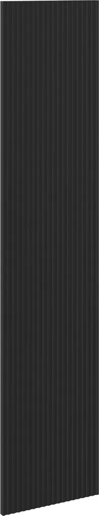 Mexen Rivel frontale rigato per il corpo dell'armadietto del bagno 35 x 160 cm, nero opaco - 91A21-1600-300-1-71