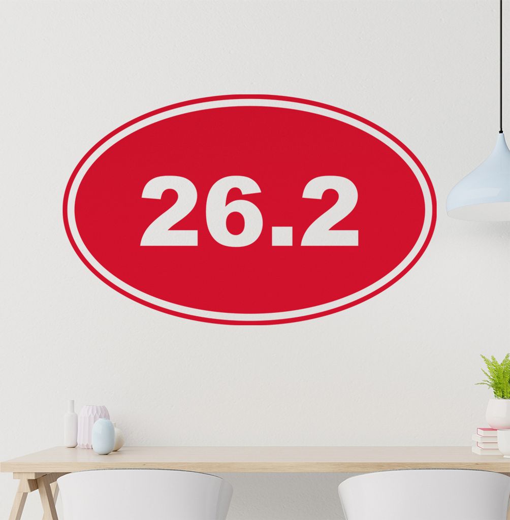 26.2 Wandtattoo in 6 Größen - Wandaufkleber Wall Sticker - Dekoration, Küche, Wohnzimmer, Schlafzimmer, Badezimmer