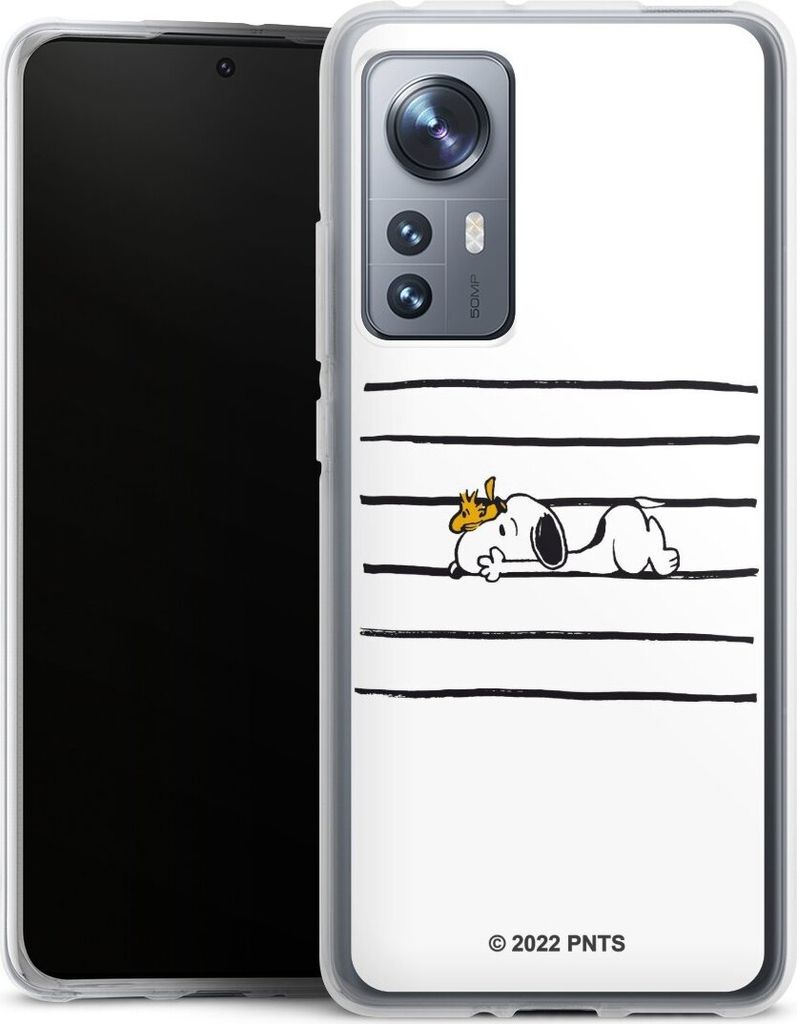 DeinDesign Handyhülle für Xiaomi 12 5G Silikon Hülle Case Smartphone Schutzhülle Hund Peanuts Snoopy