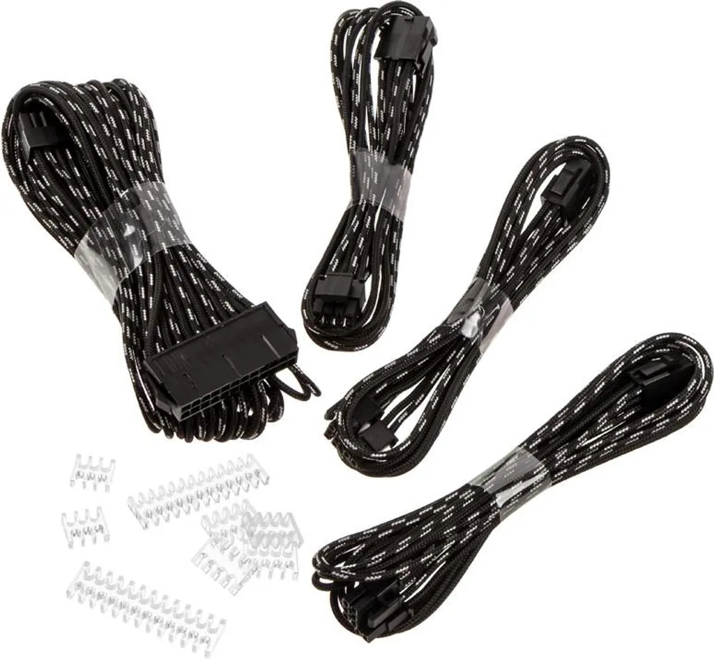 Set Prolunghe Phanteks 50cm Nero/Argento Modello S Estetica PC
